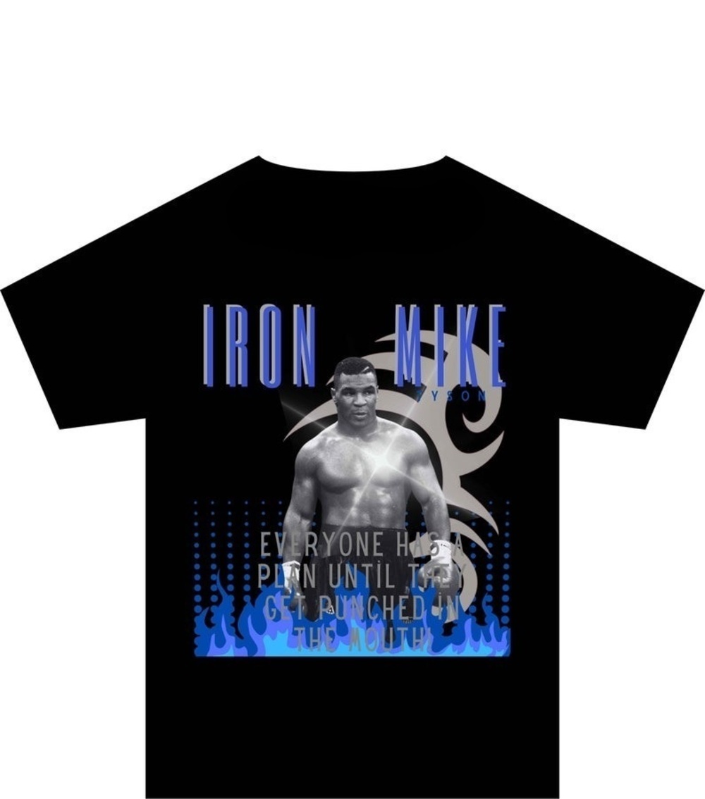 Mike Tyson PNG Iron Mike Tshirt Design Boxing Sport Legend T Shirt Png